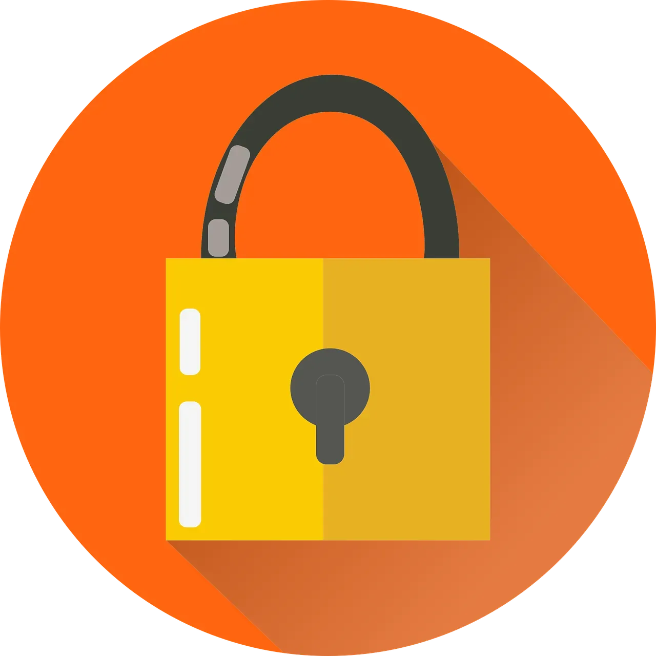 Free lock security key vector